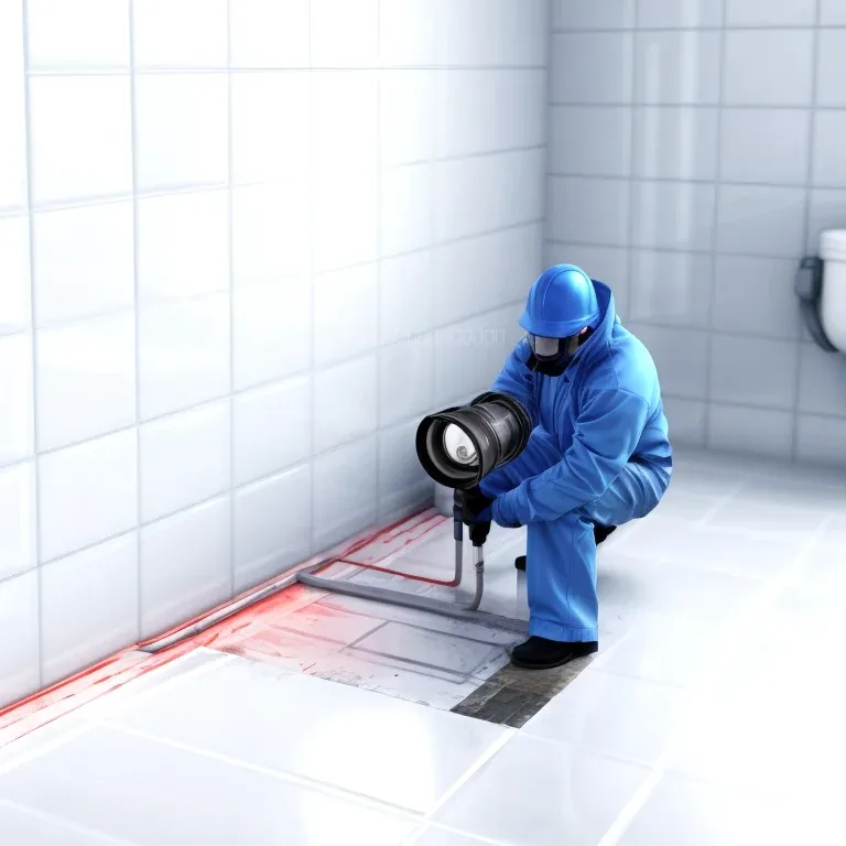 Equipo técnico de LeakHubFind realizando inspección de tubería